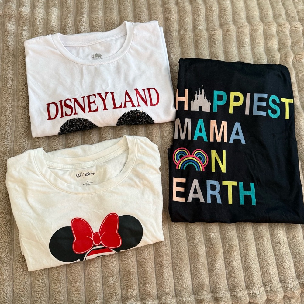 Disney Women's Short Sleeve Tees - White and Black